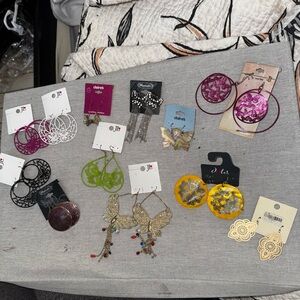 Assorted Colorful Butterfly Earrings Lot